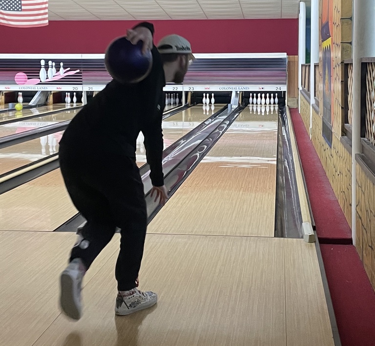 student bowling